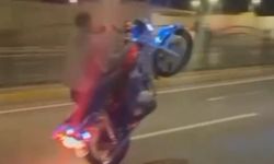 Şanlıurfa'da motosikletiyle ön kaldıran sürücüye 40 bin lira ceza