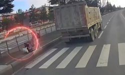 Yaya önceliğini hiçe sayan kamyon sürücüsüne işlem