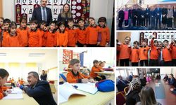 Bakan Tekin, Artvin’de Çoruh İlkokulu’nu ziyaret etti