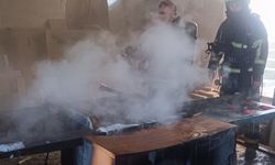 Batman'da mobilya atölyesinde yangın