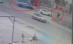 Diyarbakır-Silvan karayolundaki motosiklet kazası kameralara yansıdı