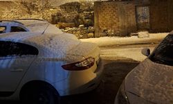 Diyarbakır’ın Silvan ilçesinde kar yağışı