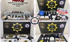 Elazığ'da uyuşturucu operasyonlarında 20 tutuklama