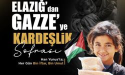 Elazığ’dan Gazze’ye kardeşlik sofrası