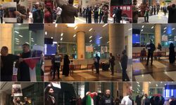 Esenboğa Havalimanı’nda Gazze için eylem