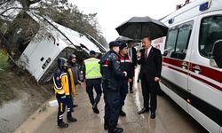 Isparta–Burdur karayolunda cezaevi ring aracı yan yattı 3 jandarma yaralandı