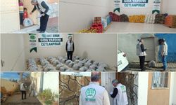 Umut Kervanından Ceylanpınar'da onlarca aileye gıda desteği