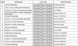 16 bakanlığa atama: Acil durumlar ve savunma planlaması daire başkanı göreve getirildi