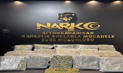 Afyonkarahisar’da 9 kilogram uyuşturucu ele geçirildi