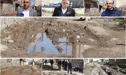 Aylardır süren ve mahalleliyi canından bezdiren yol çalışmasında çözüm bekleniyor