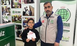 Batmanlı minik Eymen'den Gazze'deki kardeşlerine anlamlı bağış