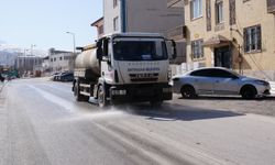 Battalgazi'de Derme Deresi çevresinde temizlik ve yıkama çalışması