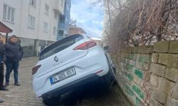Bingöl'de yayaya çarpmamak için manevra yapan araç boşluğa düştü: 2 yaralı