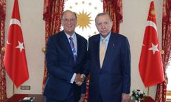 Cumhurbaşkanı Erdoğan WEF Başkanı Fink'i kabul etti