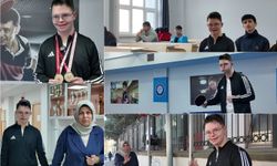 Down sendromlu genç hem eğitim hem de spor hayatında başarıları ile dikkat çekiyor