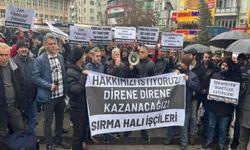 Gaziantep'te halı fabrikası işçilerinden ücret tepkisi: Hakkımızı alana kadar mücadele edeceğiz