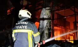 Kayseri'de mobilya atölyesinde çıkan yangın kontrol altına alındı