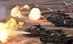 Kuzey Kore'de tank birliklerinin katılımıyla taktik saldırı tatbikatı