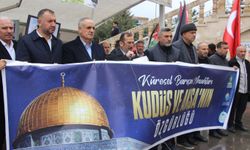 Mardin'de "Dünya Kudüs Günü" münasebetiyle basın açıklaması düzenlendi