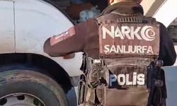 Şanlıurfa'da durdurulan tırda 33 kilo skunk ele geçirildi