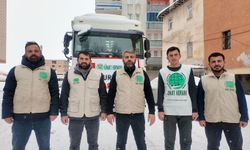 Umut Kervanından Suriye’ye şefkat köprüsü, yardım tırı Ağrı’dan yola çıktı