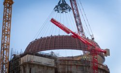 Akkuyu NGS'nin 2'nci Güç Ünitesi'nde iç koruma kabuğunun 6'ncı katmanı kuruldu