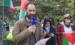 Ankara'da ABD Büyükelçiliği önünde 'Gazze Nöbeti' 13. haftada devam ediyor