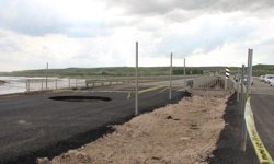 Batman Güney Çevre Yolu'nda obruk sonrası onarım süreci başladı