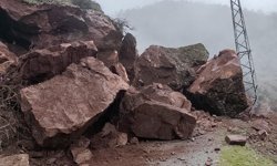 Batman'da yoğun yağış heyelana neden oldu