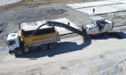 Battalgazi'de sökülen asfalt kırsal yollarda değerlendiriliyor