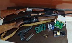 Bilecik'te operasyonu: Ruhsatsız silahlar ele geçirildi