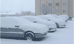 Bitlis'te nisan ayında yoğun kar yağışı etkili oluyor