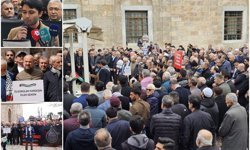 Bursa'da Filistin için tepki: İnsanlık rehin alınmıştır