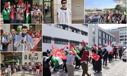 Bursa'da öğrencilerden küresel zulme tepki: Sessizlik suça ortaklıktır