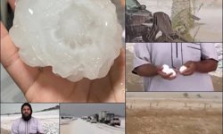 Cezayir ve Tunus'ta dolu kar gibi yağışı