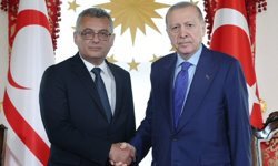 Cumhurbaşkanı Erdoğan, KKTC Cumhurbaşkanı Erhürman ile görüştü