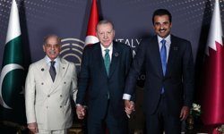 Cumhurbaşkanı Erdoğan, Pakistan Başbakanı ve Katar Emiri ile üçlü görüşme gerçekleştirdi