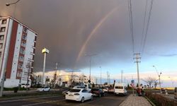 Diyarbakır semalarında seyirlik çifte gökkuşağı oluştu
