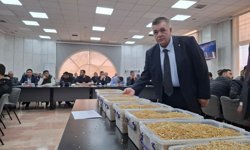 Gaziantep'te 8 bin tondan fazla buğday ihale usulüyle satıldı