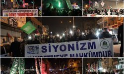 Gaziantep'te binler siyonist işgalcilerin idam kararına karşı yürüdü