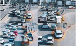 Gaziantep'te hatalı şerit değiştiren 498 sürücüye ceza