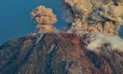 Guatemala'da Santiaguito Yanardağı'nda patlama