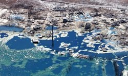 Gümüşören Barajı'nda eski yerleşimler yeniden su altında