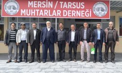 HÜDA PAR heyetinden Tarsus Muhtarlar Derneği'ne ziyaret