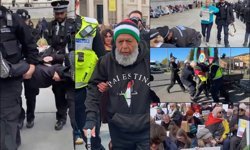 İngiliz hükümetinden işgalci siyonistlere destek, Filistin eylemcilerine baskı: 500'den fazla gözaltı