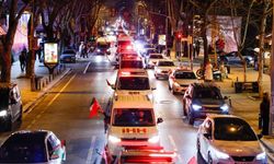 İstanbul’da yüzlerce araçla Gazze konvoyu