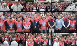 Kahramanmaraş'ta vefat eden çocuklar için gıyabi cenaze namazı