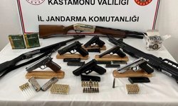 Kastamonu'da silah operasyonu: Çok sayıda silah ele geçirildi