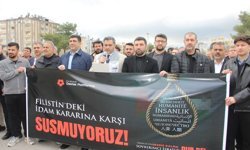 Mardin'de 'idam yasası'na tepki: Filistin için basın açıklaması