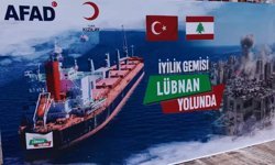 Mersin'den Lübnan'a 730 tonluk insani yardım sevkiyatı yapıldı